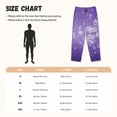 thumbnail image 3 of Fotbe Snowfall Sky White Purple Pantalones de Pijama para Mujer, Pantalones de Dormir, Pantalones Pj con Cordón y Bolsillos-Large, 3 of 6