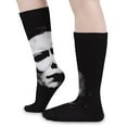 thumbnail image 4 of Michael Myers Face Fashion Socks Warm Elastic Knitted Crew Calf Socks Gift Stockings For Women Men 15.7in Long, 4 of 7