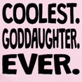 thumbnail image 2 of CafePress - Coolest. Goddaughter. Ever. Body Suit - Baby Light Bodysuit, Size Newborn - 24 Months, 2 of 4