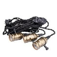 Vintage Pendant Light Kit Cord with Dimming Switch and Triple E26/E27