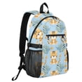 thumbnail image 2 of JIALIOU 14" Laptop Backpack Waterproof Airline Approved Stylish Casual Daypack for Travel Business College Work, Cute Baby Tigers and Leaf, 2 of 8