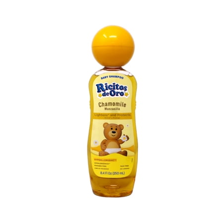2 Pack - Ricitos de Oro Baby Shampoo with Chamomile, Lightens and Protects, Hypoallergenic, Paraben Free, Tear Free, 8.4 Fl Oz