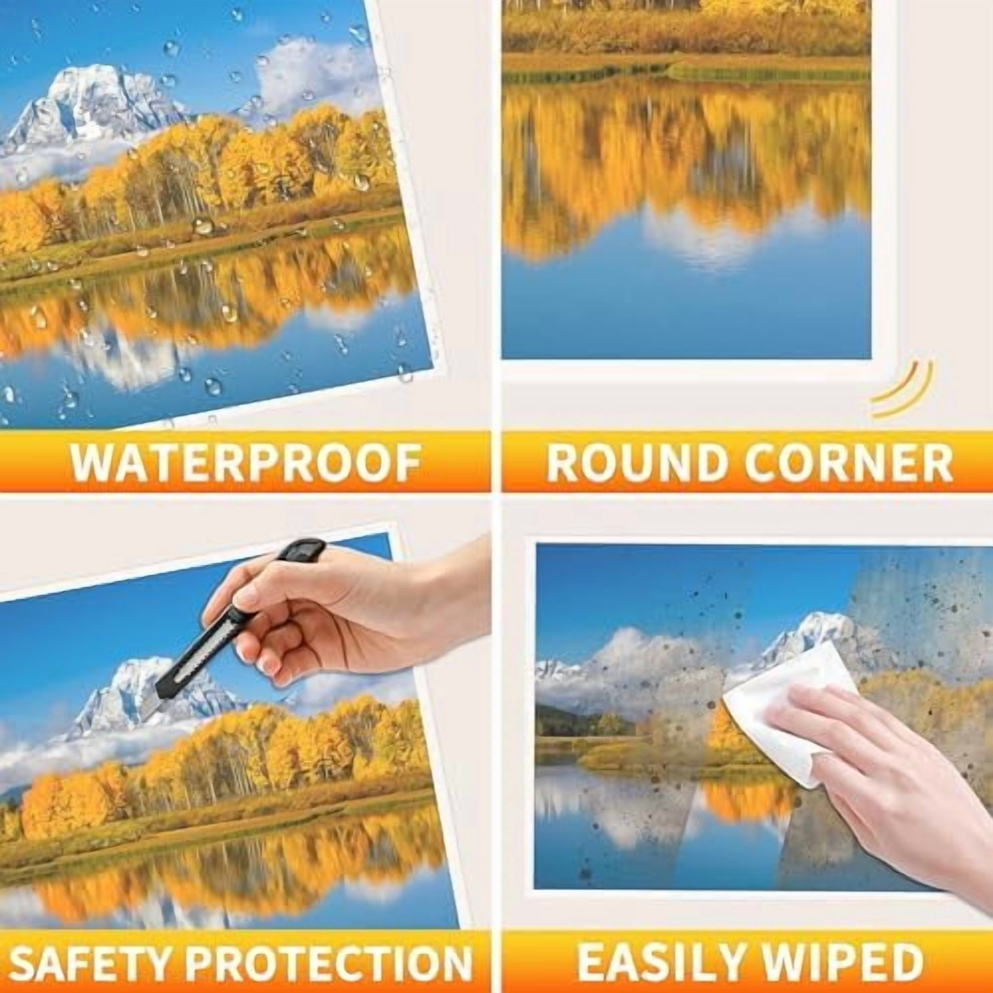Quivanta Thermal Laminating Pouches,Hold 8.5 x 11 inch Sheets 200 Pack,3 Mil Clear Thermal Laminate Pouches 9x11.5 inch Lamination Sheet Paper