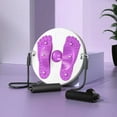 thumbnail image 4 of Sioweci Waist Twist Board Waist Foot Massage Waist Twister Abdominal Muscles Strengthening Waist Exercise Slimming Twisting Disc Fitness Gear Purple, 4 of 13