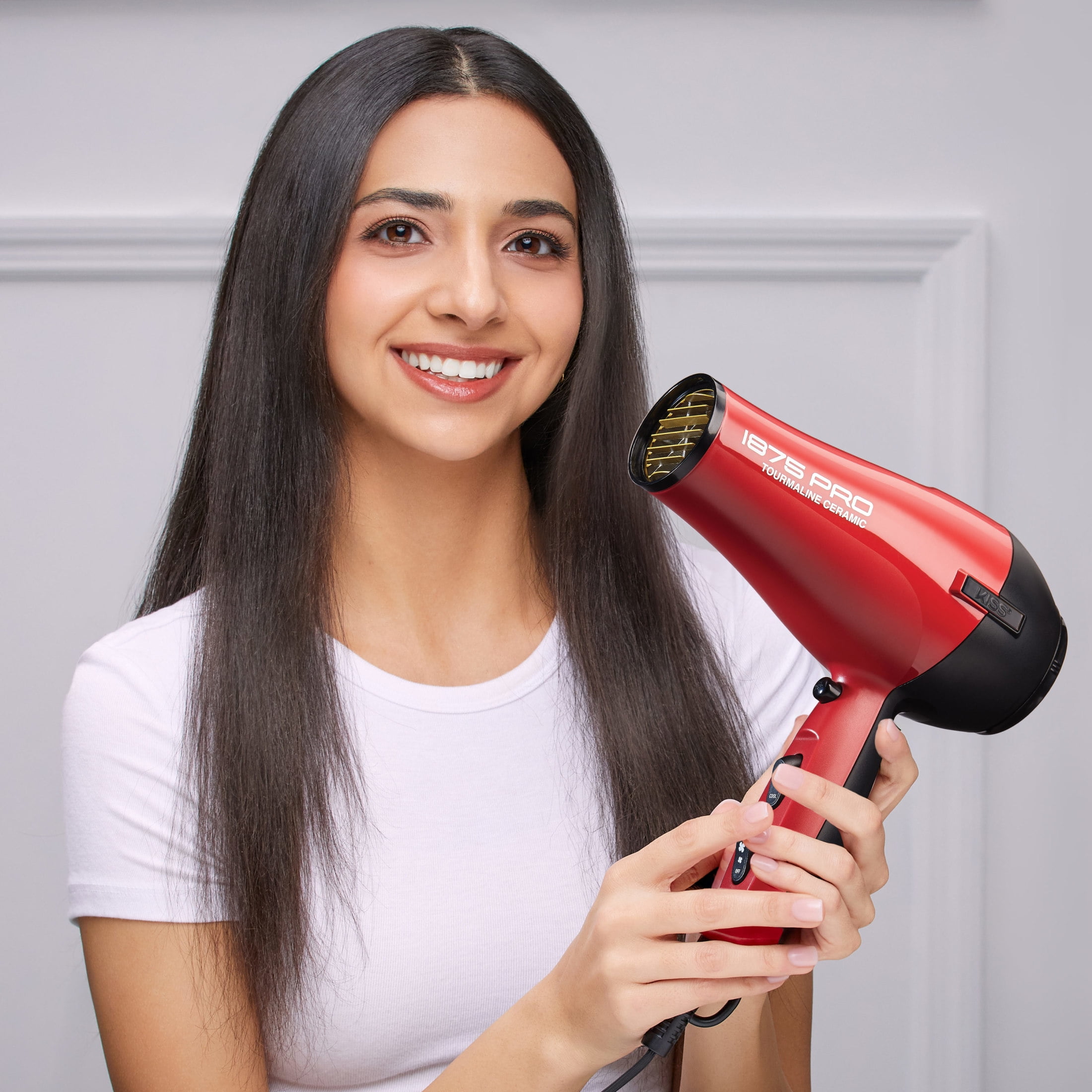 1875 Watt Red By Kiss Hair Dryer Kiss 1875 Pro Tourmaline Ceramic
