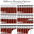 thumbnail image 4 of Cortinas Stangh de terciopelo rojo oxidado 132 x 213 cm (ancho x largo), 2 paneles, 4 of 8