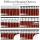 thumbnail image 4 of Cortinas Stangh de terciopelo rojo oxidado 132 x 213 cm (ancho x largo), 2 paneles, 4 of 8