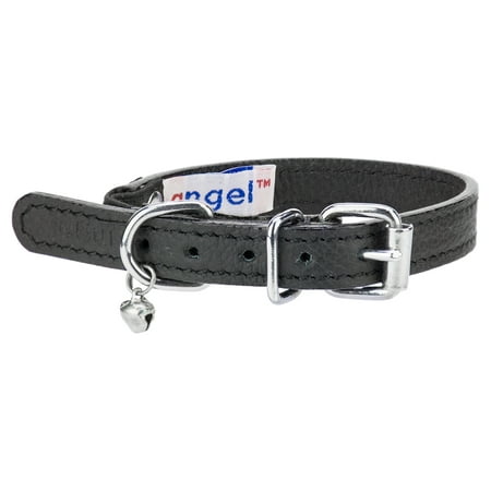 Angel Pet Supplies 21890 Alpine Plain Cat Collar in Midnight Black