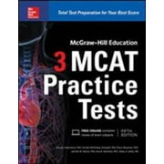 McGraw-Hill Education 3 MCAT Practice Tests, Third Edition [Paperback - Used]