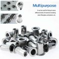 thumbnail image 5 of Threaded Insert Nutserts, Stainless Steel Rivet Nuts For Manufacturing Industrial Fastening, Flat Head Insert, Rust Resistance, Heavy-Duty Materials, 5 of 5