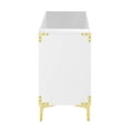 thumbnail image 3 of Voltaire 36" Single, Bathroom Vanity in White with Gold Hardware - Cabinet Only, 3 of 5