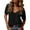 Black, variant on Women's T Shirts Deep V Neck Short Sleeve Summer Casual Loose Tops Tees