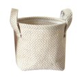 thumbnail image 1 of POINTERTECK Promotion clearance! Household DIY Handmade Woven Flower Pot Jute Cloth Simple Desktop Storage Basket B L, 1 of 5