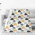 thumbnail image 1 of Balery Cute Elephant Manta de Felpa Suave y Acogedora – Cobija de Franela Aterciopelada para Cama, Lavable y Cálida para Sofá, Mascotas, Transpirable-40"x30", 1 of 7
