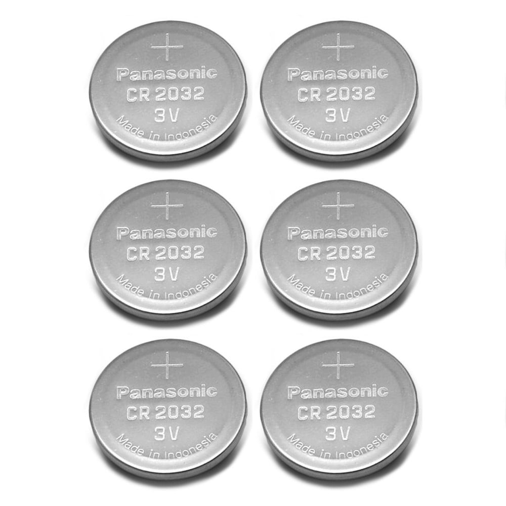 Panasonic CR2032 3V Lithium Coin Batteries (Pack of 6) - Walmart.com