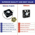 thumbnail image 6 of Whole Parts Refrigerator Axial Fan Kit Part# 013112-000 - Replacement and Compatible with Some Viking Refrigerators or Freezers, 6 of 6
