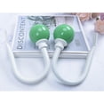 thumbnail image 2 of GUOOL 2pcs Home Curtain Holdbacks With Mounting Hardware Decorative Drape Tieback Hooks With Floral Finials For Home Decor Green, 2 of 6