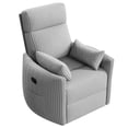 thumbnail image 4 of Vineego 360°Swivel Rocker Recliner Chair Armrest-Style Massage Recliner with Comfy High Back for Living Room,Corduroy Gray, 4 of 8