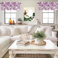 thumbnail image 4 of Pink Flowers Valance Curtain for Windows Spring Watercolor Gradient Pink Dandelion Floral Plant Rod Pocket Curtain Valances Short Window Treatments for Kitchen Bathroom Laundry Basement 42 x 18 Inch, 4 of 9