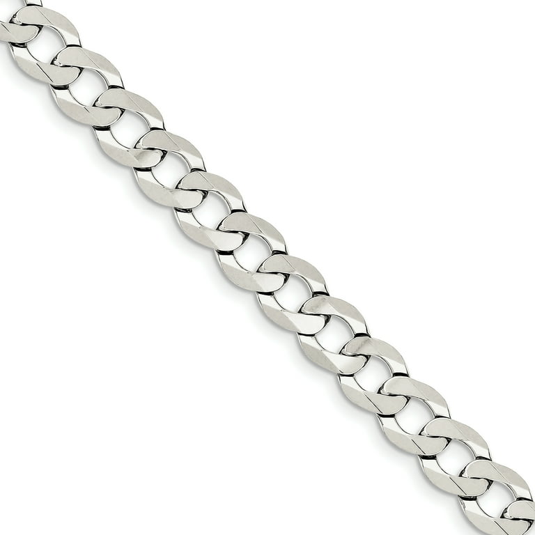 Silver curb bracelet womens sale