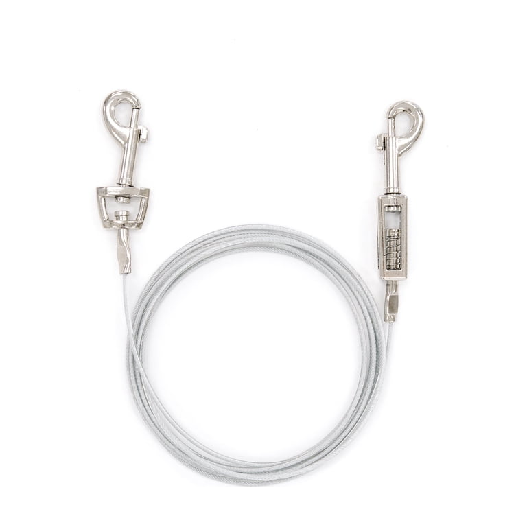 Small Dog Tie-Out Cable, 10 Ft, 50 Lb Capacity photo 1