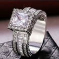 Under 5 Blekii Women'S Wedding Ring Princess Cut Gemstone