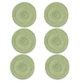 thumbnail image 1 of Manteles Individuales Tejidos 6 Piezas Redondos Trenzados BuyWeek, 1 of 14