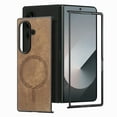 thumbnail image 6 of ELEHOLD Magnetic Leather Case for Samsung Galaxy Z Fold 7, Slim Fit Faux Leather Wireless Charging Shockproof Anti-Scratch Non-Slip Protection Case For Samsung Galaxy Z Fold 7, Brown, 6 of 11