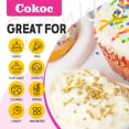 thumbnail image 4 of COKOC Yellow Pearl Sprinkles, Edible Sugar Pearls for Cake Decorating, Cupcake Cookie Toppings, Dessert Decorations for Parties, Weddings Holidays, 4.23 oz, 4 of 4
