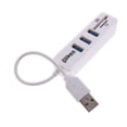 thumbnail image 3 of Naierhg 3 Ports USB 2.0 SD/TF Card Reader Hub Adapter Splitter Combo White, 3 of 7