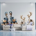 thumbnail image 2 of 2 Estatuas De Elefante, Reno Y Ciervo, Esculturas De Resina Modernas, Adornos Para El Hogar, La Oficina, La Sala De Estar, El Escritorio Y La Decoración De Estantes., 2 of 8