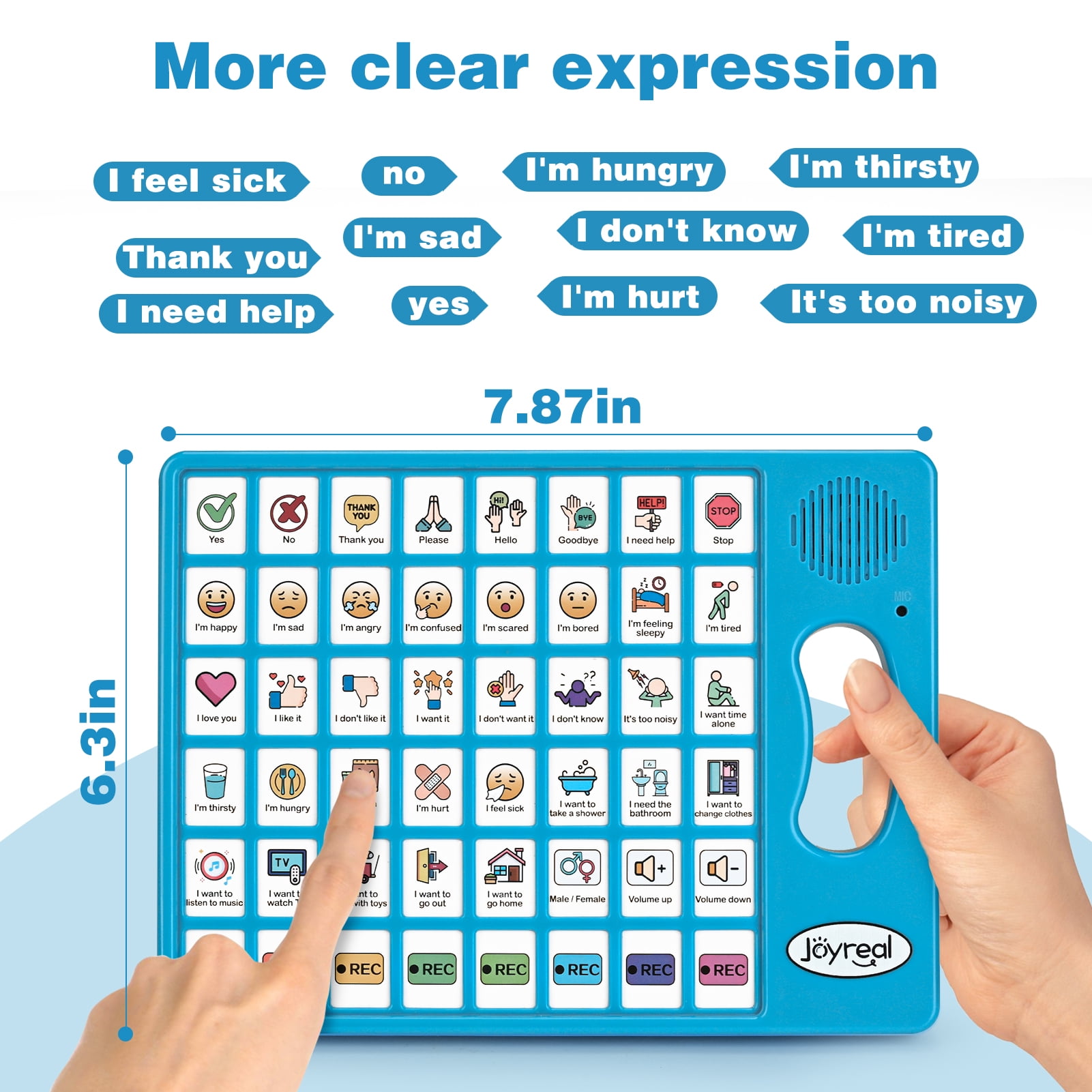 Joyreal AAC Autism Device Speech Aid with 8 Programmable Buttons