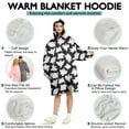 thumbnail image 5 of Wearable Oversized Blanket,Halloween Ghost Army Pattern Wearable Blanket Hoodie for Adults,Cozy Hooded Blankets with Super Pockets,Super Warm Fuzzy Pullover for Women & Men, 5 of 6