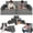 Dark Gray + Foam + Foam, variant on 10 PCS Modular Kids Play Couch, DIY Convertible Foam Play Sofa, Multifunctional Floor Cushion, Creative Imaginative Play Fort Furniture for Boys Girls Playroom Bedroom