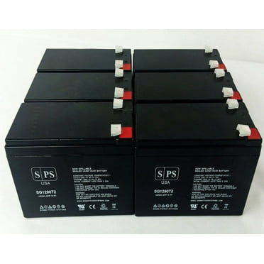 SPS Brand 12V 9Ah Replacement Battery (SG1290T2) for GE Digital Energy IT Series UPS2000ITSIT UPS2000ITSIR (Terminal T2) (6 Pack)