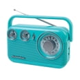 thumbnail image 2 of Radio portátil AM/FM Studebaker SB2003 retro turquesa, 2 of 8