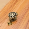 thumbnail image 2 of Tirador redondo para puerta de cajón, estilo vintage europeo, para armario, mueble (bronce), 2 of 2