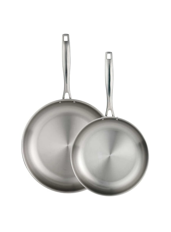 Tramontina Tri-Ply Clad Stainless Steel Fry Pan Set 2 Piece