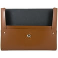 thumbnail image 2 of JAM Italian Leather Snap Portfolios, 12/Pack, 10.5x13x.75, Brown, 2 of 4