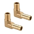 thumbnail image 1 of Accesorios de manguera en forma de espina de latón de Unique Bargains, conectores de tubería en ángulo de 90 grados G macho de 8mm, 1 of 5