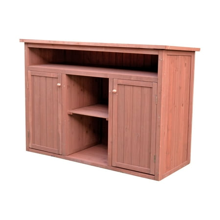 - Leisure Season Short Display and Hideaway Storage Cabinet