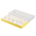 thumbnail image 1 of Caja de almacenamiento de piezas de movimiento de reloj, 5 compartimentos, herramientas de reparación, bandeja de relojero Amarillo, 1 of 8