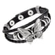thumbnail image 2 of Pulsera estilo punk con mariposas, brazalete gótico, pulsera punk, 2 of 5