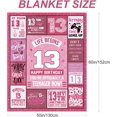 thumbnail image 2 of 18th Birthday Present for Girls,Pink 18th Birthday Decorations for Girls Blanket,18th Birthday Present Ideas for 18 Year Old Girls,18th Birthday Decorations Throw Blanket for Teen Girls Niece 50"x60", 2 of 6