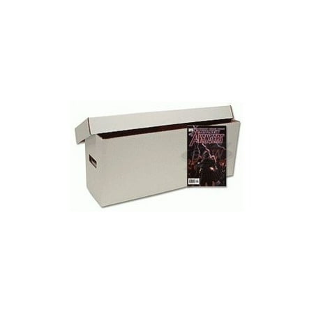 5 Long Collectible Comic Book Cardboard Storage Boxes for Comics