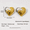 Double Color Heart 1, variant on MsKyra Stainless Steel Earring Plated 18k Gold Color Statement Jewelry Heart Waterproof Daily Earring for Women Premium Gift