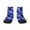 2 Black-2, variant on Skull flower star sky Pattern Quarter Crew Socks,Toe Seamed Ankle Socks,Cotton Cushioned Breathable Athletic Crew Sports Socks