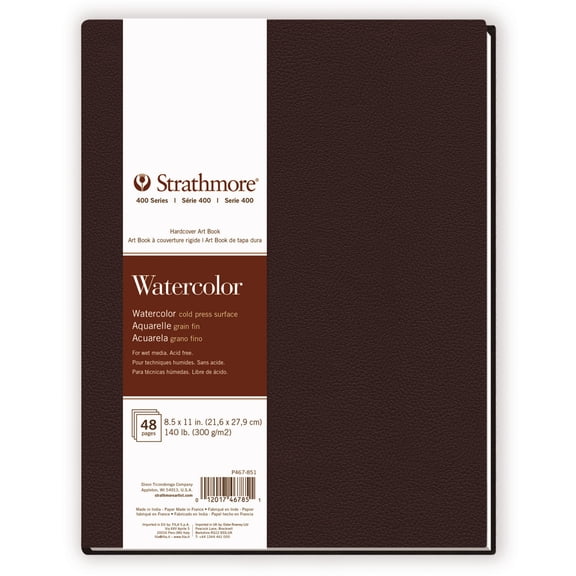 Strathmore 400 Series Watercolor Paper Art Book 8.5"X11"-24 Sheets