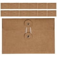 thumbnail image 1 of GOOHOCHY 20Pcs Reusable Kraft Paper Document Envelopes with String Closure Brown Office Storage, 1 of 8