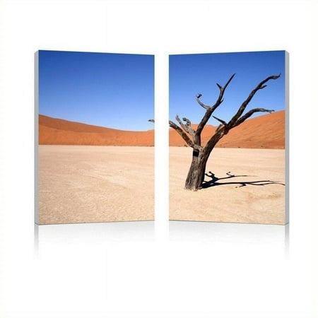 UPC 847321011625 product image for Desert Solitude Mounted Print Diptych in Multicolor | upcitemdb.com